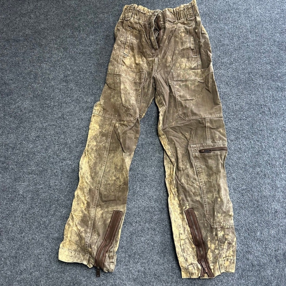 BDG Cargo Pants Womens Size XS Brown Acid Wash Cotton Canvas Relaxed Utility